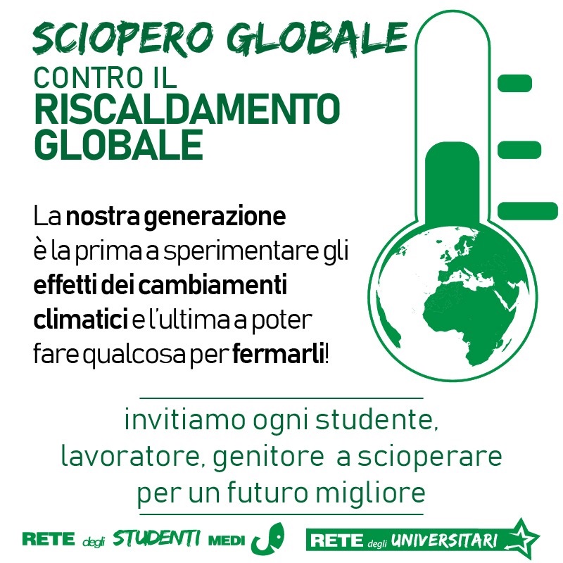 15 marzo Sciopero globale contro il riscaldamento globale