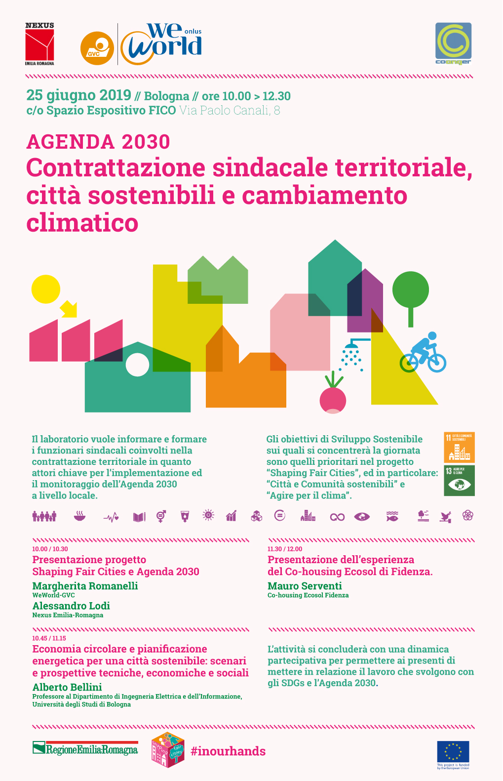 Agenda 2030 Contrattazione sindacale territoriale, città sostenibili e cambiamento climatico, 25/06 FICO Bologna