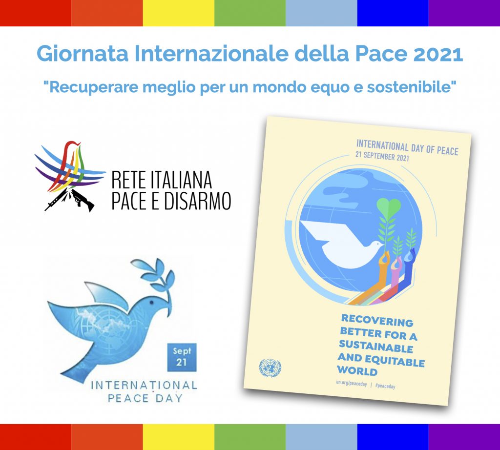 PeaceDay 2021 la Rete Pace Disarmo per una società nonviolenta